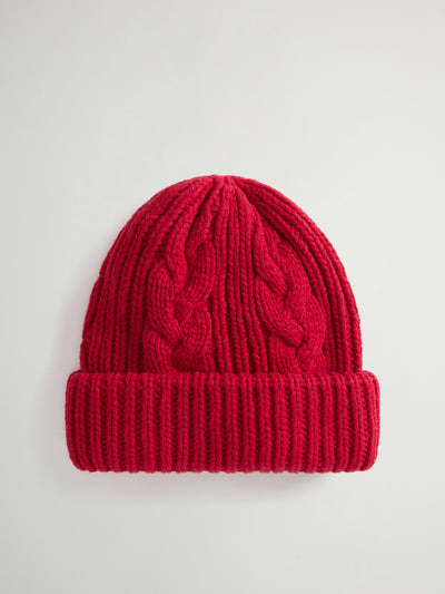 Cotton Wool Cable Beanie