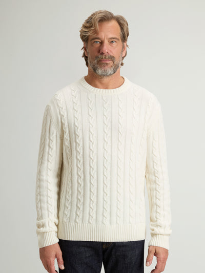Cotton Wool Cable Crewneck GG7