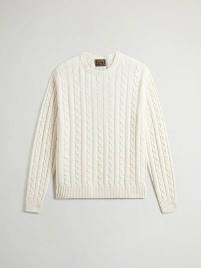 Cotton Wool Cable Crewneck GG7
