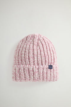 Chunky Beanie in Mouliné Alpaca and Wool Blend