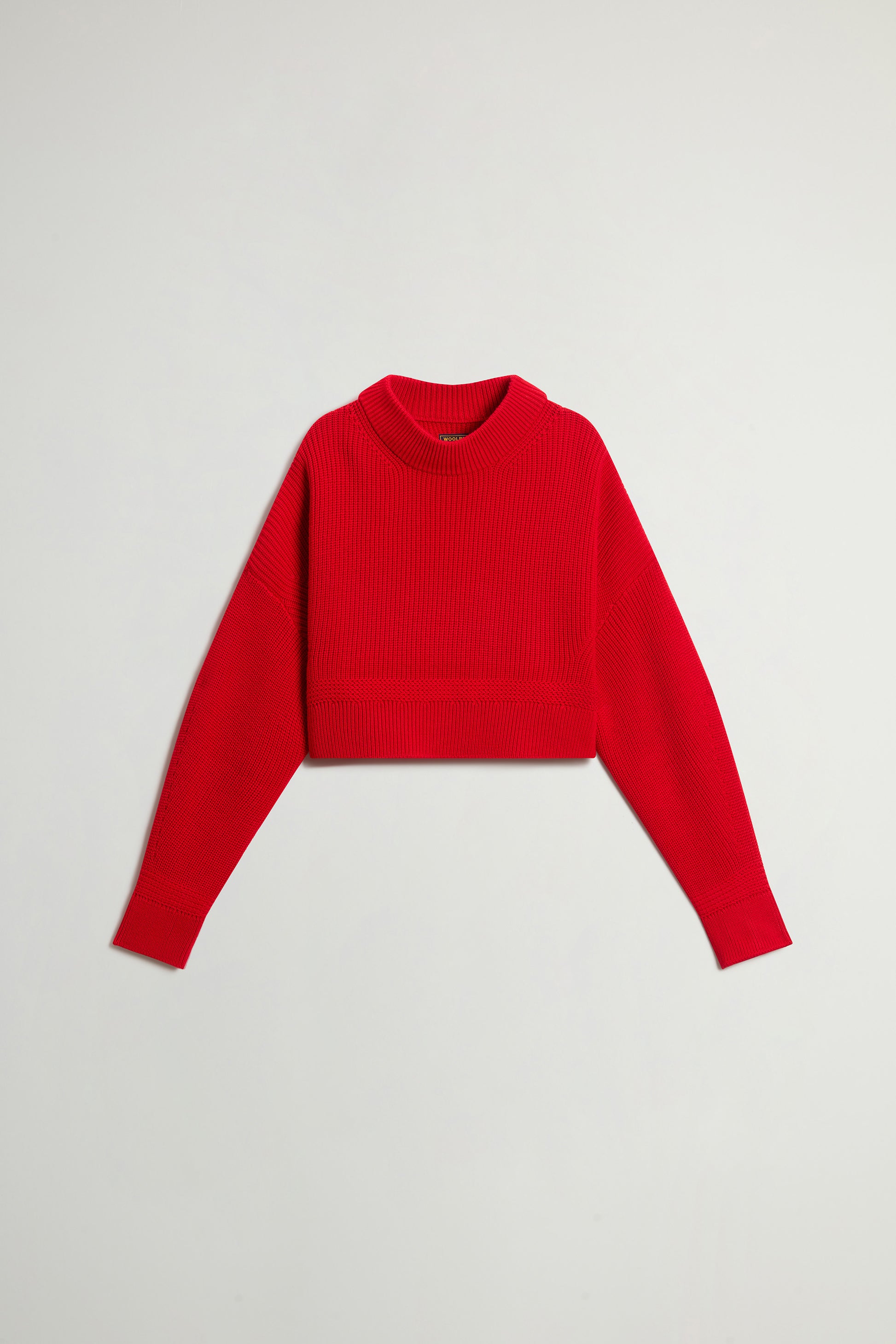 Ribbed Crewneck Sweater in Pure Merino Virgin Wool