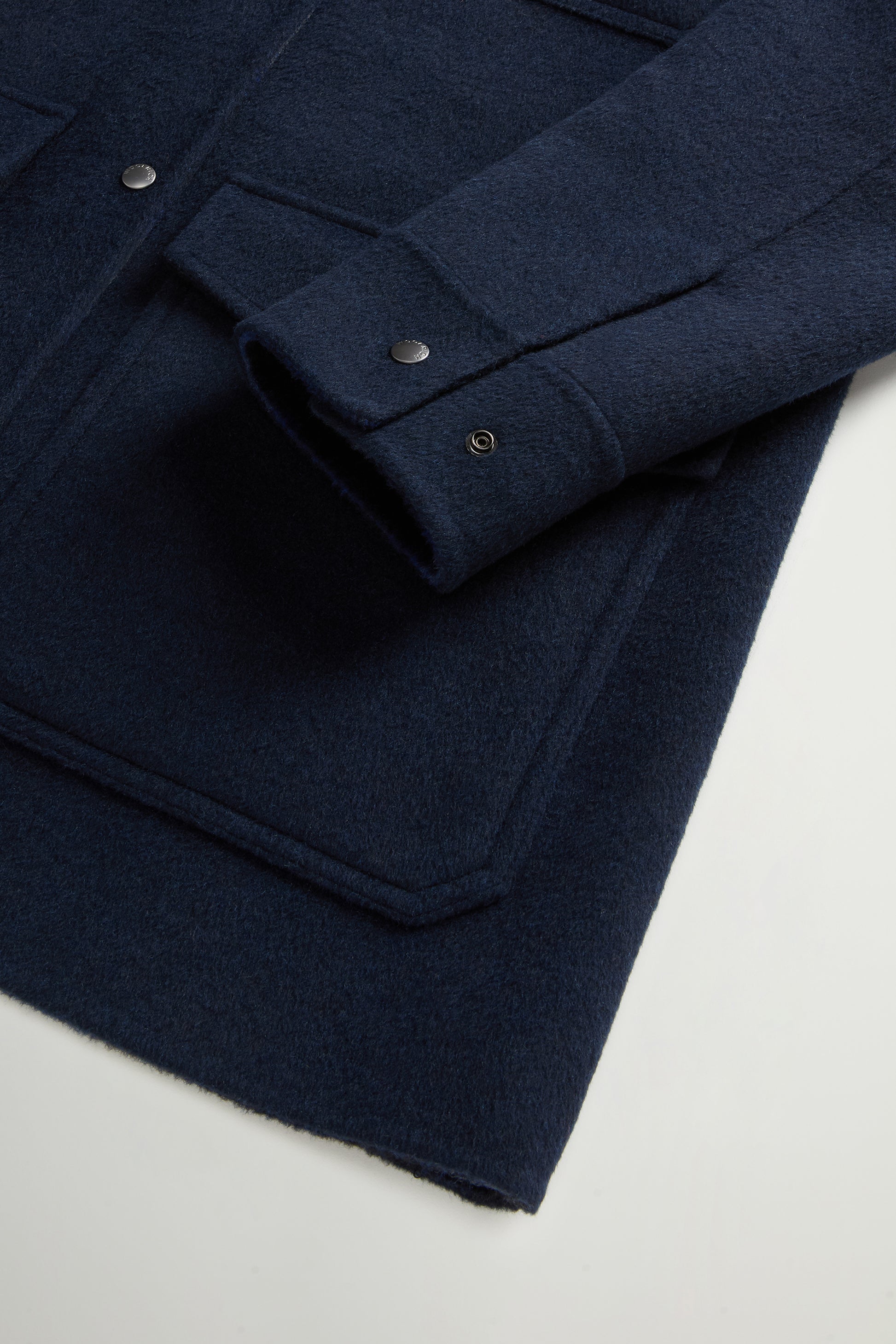 Coat in Double-Face Wool Blend
