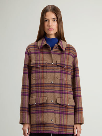 Coat in Double-Face Wool Blend